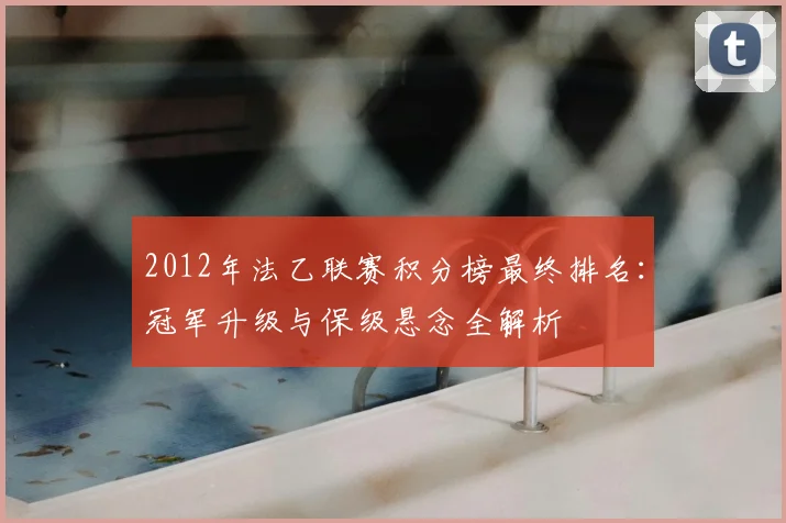 2012年法乙联赛积分榜最终排名：冠军升级与保级悬念全解析